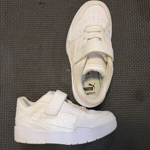 Puma Kids All-White Sneakers